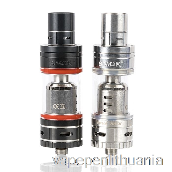 Smok Tfv4 Mini Sub-ohm Bakas (visas Komplektas) Juodas Vape Skystis